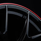Close-up of gloss black spokes on RV-MR05 2-piece forged wheels