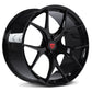 RV-MR05 | Custom Forged Corvette C8 Z51 Wheels - RVRN Custom Forged Monoblock All Gloss Black and concave rims