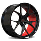 RV-MR05 Red and black concave rims | Custom Forged Corvette C7 C8 Z51 Wheels - RVRN Custom Forged Wheels