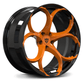 Corvette Z51 wheels – orange multi-spoke forged style (render)
