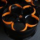 Corvette C7 Stingray Z51 custom wheels with orange and black color-RVRN Wheels-Custom Forged Monoblock Performance Wheels Series