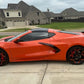 Orange Corvette on a set of custom forged performance aftermarket wheels in Orange and black color-RVRN Fully Forged 1-Piece RV-MS016 Series 