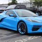High-performance custom forged wheels in Rapid Blue on a Corvette C8 Z51