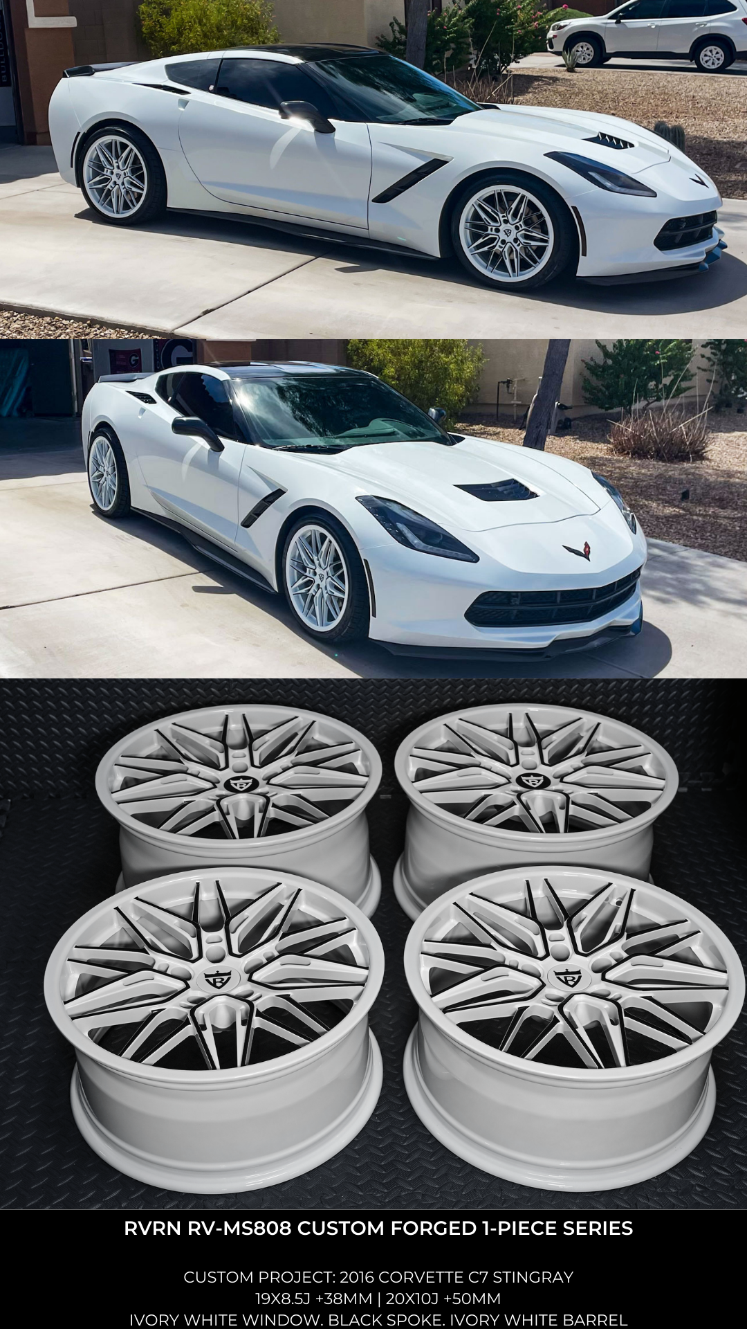 RV-MS808 | Custom Forged Corvette C7 Stingary Wheels - RVRN Custom Forged Wheels