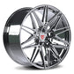 Custom forged chrome wheels for Corvette C8 Stingray, showcasing performance and striking design.