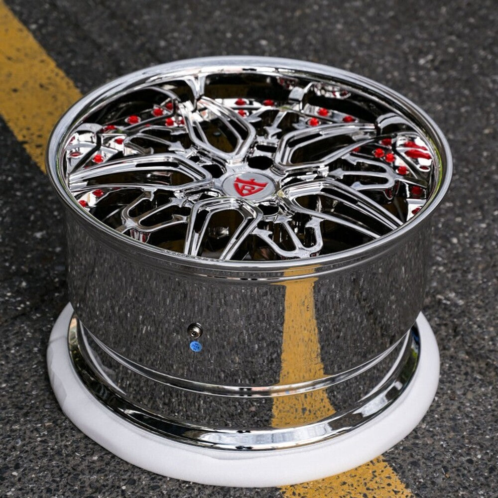 RM-01 | Custom Forged 2-Piece Corvette C6 Grand Sport Wheels, Chrome | Deep Dish, 18x10 / 19x12.5 Setup
