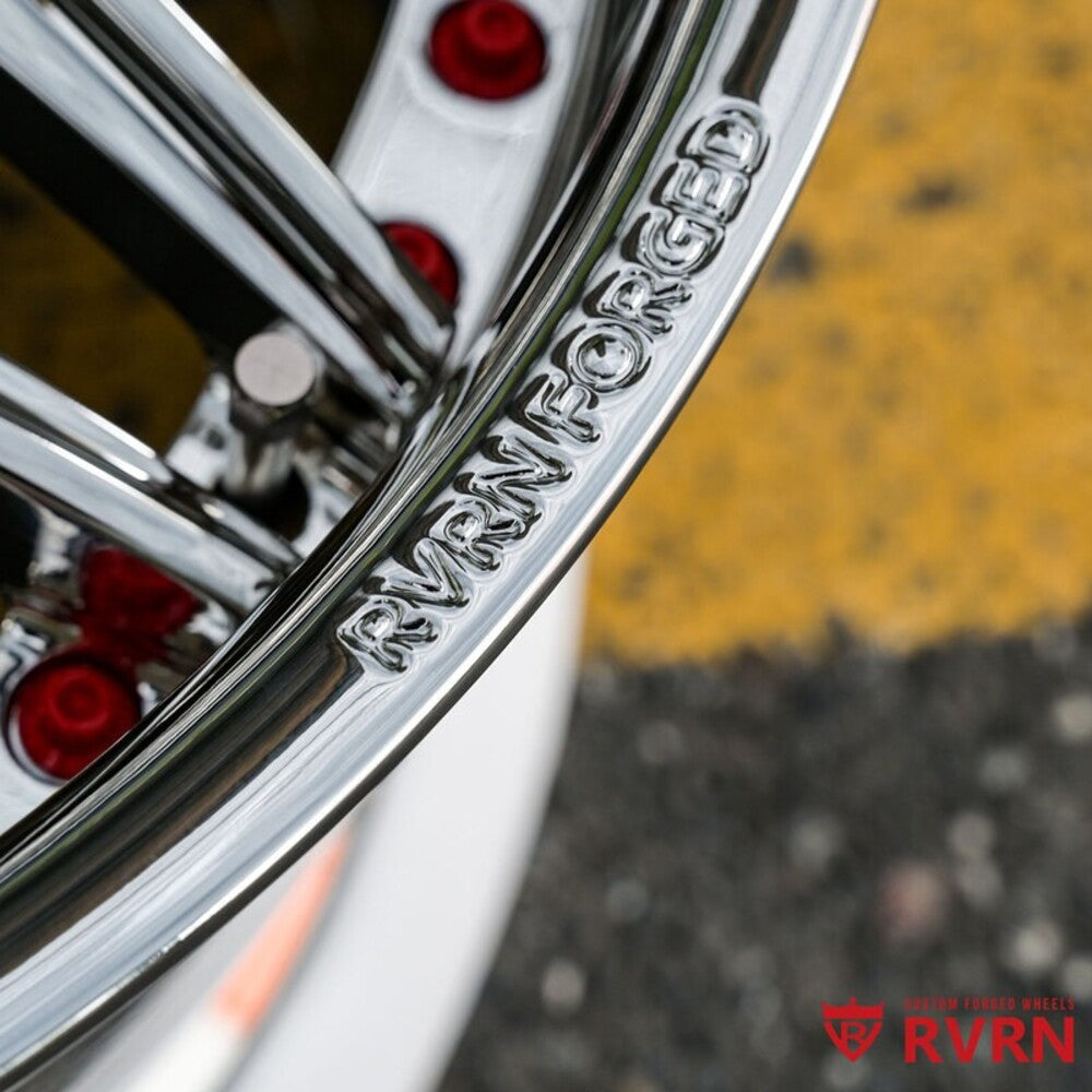 RM-01 | Custom Forged 2-Piece Corvette C6 Grand Sport Wheels, Chrome | Deep Dish, 18x10 / 19x12.5 Setup