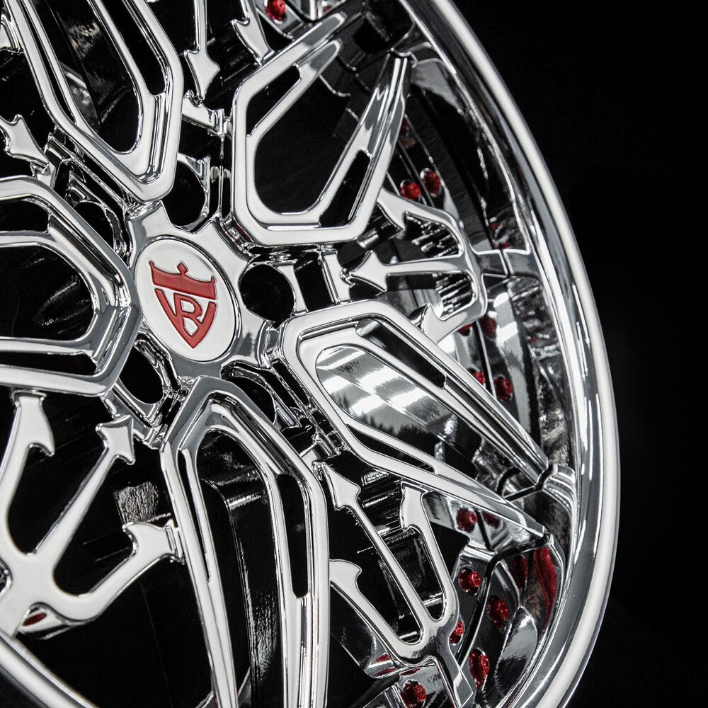 Corvette C7 chrome deep dish forged wheel set RM-01