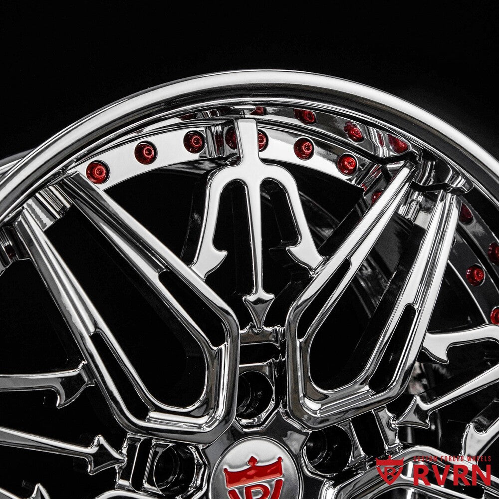 Deep dish Corvette C7 forged rims RM-01 20x12 rear