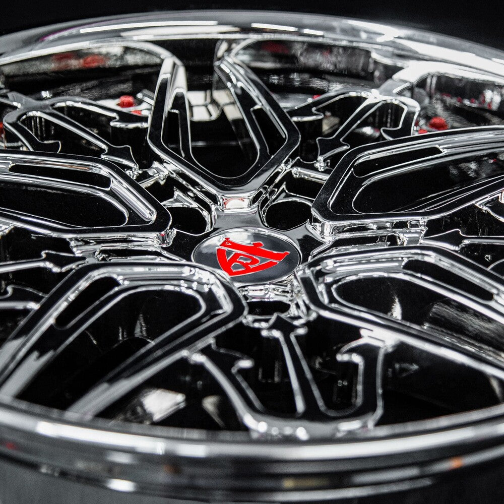 Corvette C7 forged rims RM-01 chrome barrel design