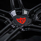 Details of custom forged concave rims for Corvette C8 Z51 build-RV-MB559 Gloss Black rims