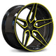 Gloss Black with Color-matched Accelerated Yellow Trim