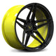 Gloss Black Spoke& Lip. Color-matched Accelerated Yellow Barrel