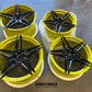 Yellow and Black Custom Forged 5 Star Corvette C8 Wheels-RVRN Wheels RV-MR02 Series