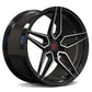 Gloss Black Custom Forged Corvette C8 5 Star Rims-RVRN Wheels RV-MR02 Series