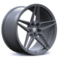 Gunmetal Grey Custom Forged Corvette C8 5 Spoke Wheels