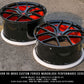 Red and black rims for 2014-2019 Corvette C7 Z51 Stingray-RVRN Custom Forged Monoblock Performance Wheels Series RV-MR05 