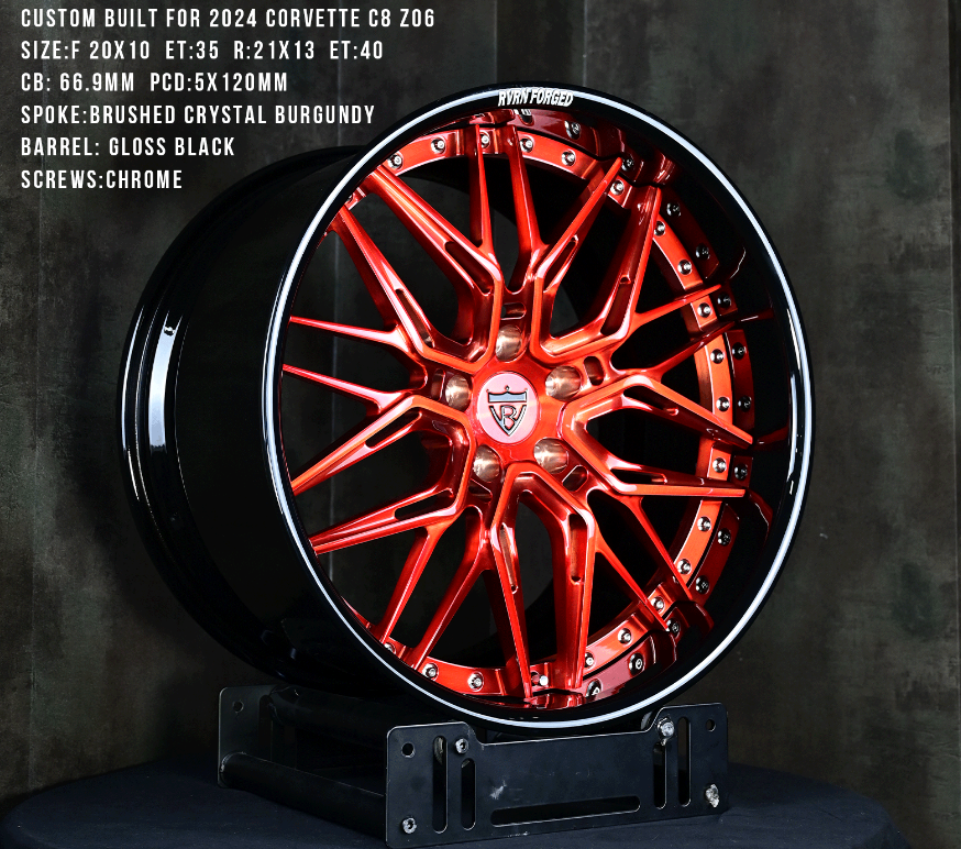 RV-T081 | Custom Forged Corvette C8 Z06 / E-Ray Wheels | 20x10/21x13