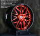 Crystal Burgundy Spoke /Gloss Black Barrel