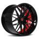 Gloss Black Spoke / Gloss Black Outer Barrel / Crystal Burgundy Inner Barrel