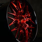 RV-T081 | Custom Forged 2-Piece 2020-2025 Corvette C8 Z06 / E-Ray Red and Black OEM specs Wheels - RVRN Custom Forged Wheels