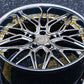 Chrome wheels for 2015-2019 Corvette C7 Z06 in 19x10/20x12 setup-RVRN custom forged 2-piece deep dish rims for your vette. RV-T081