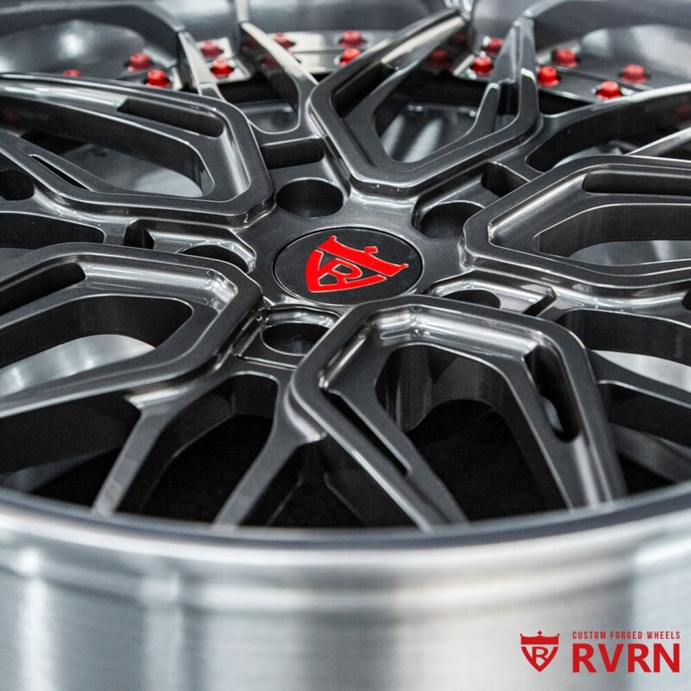 C7 Z06 deep dish wheels RV-T081 forged with polished barrel detail