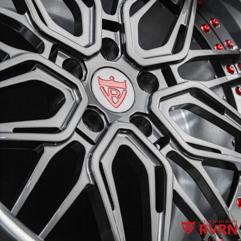 Corvette C7 Z06 deep dish forged wheels RV-T081 polished aluminum