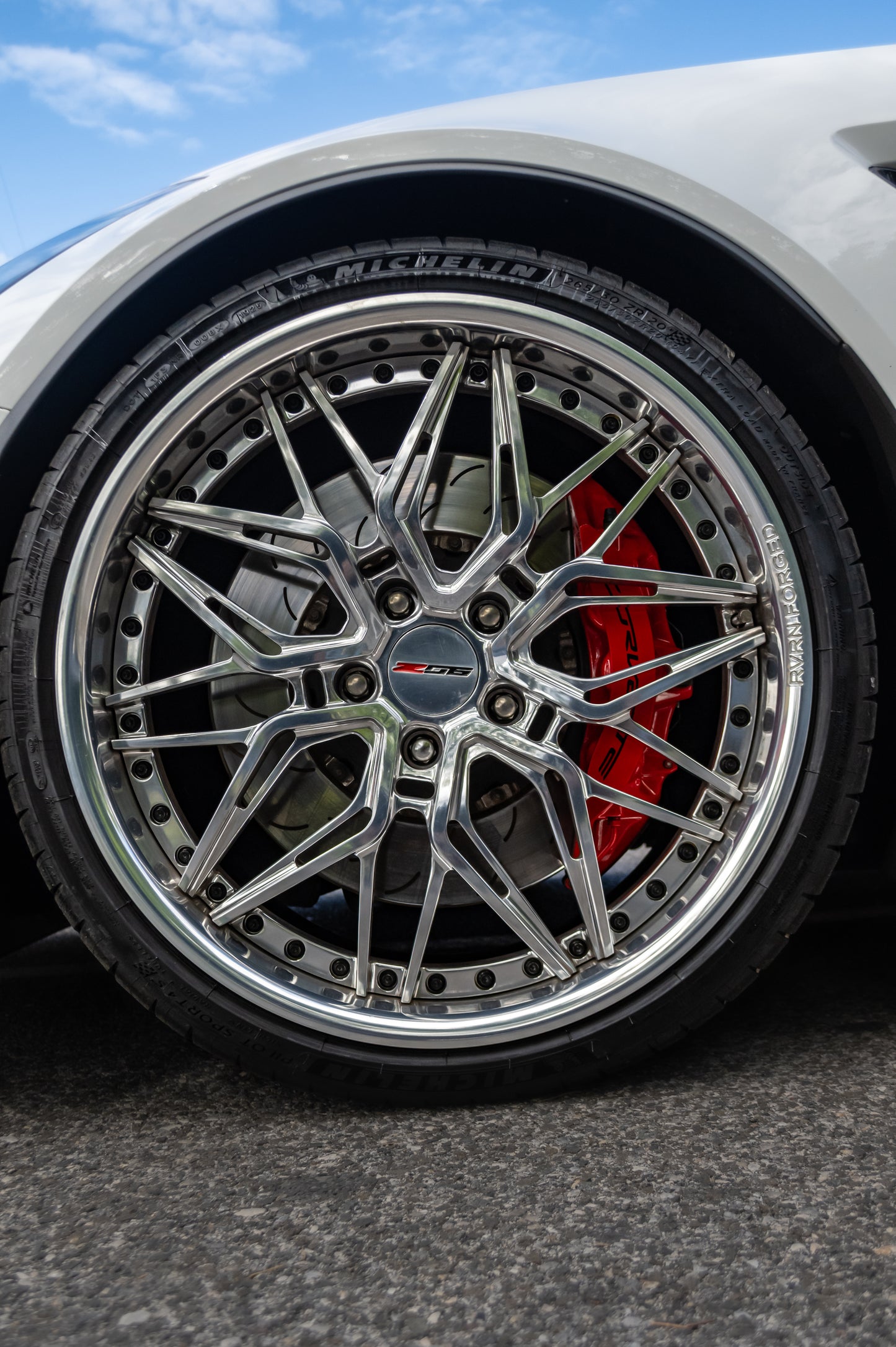 RV-T081 | Custom Forged 2-Piece Corvette C7 Z06 Deep Dish Wheels, 19x10/20x12, 20x10/20x12 setup
