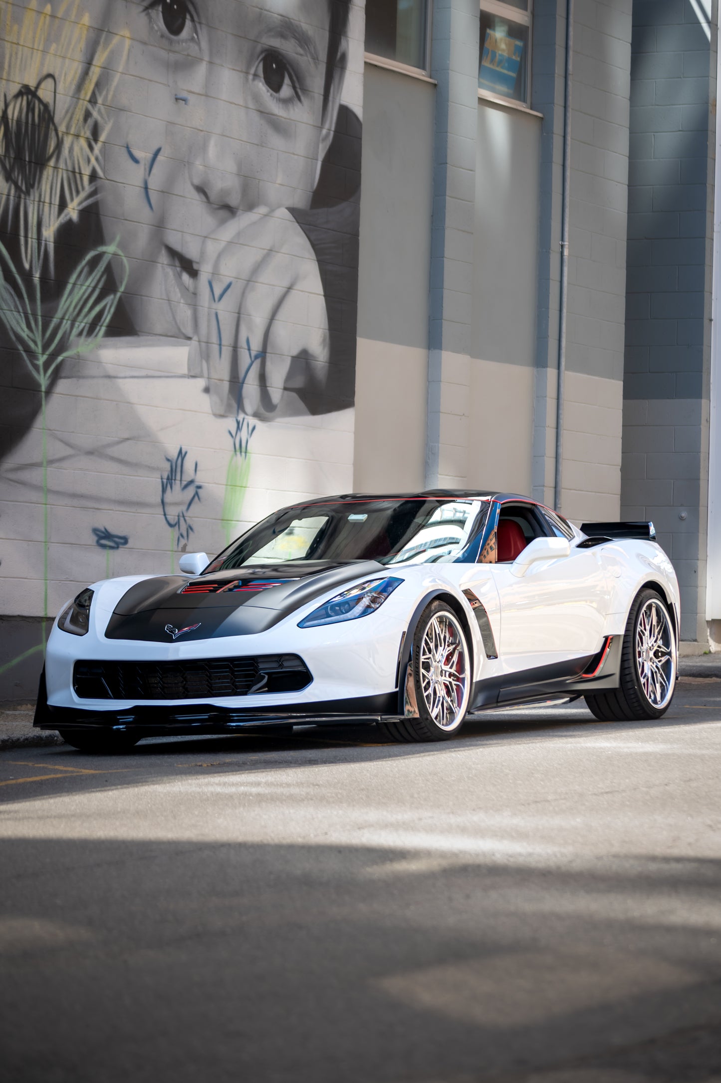 RV-T081 | Custom Forged 2-Piece Corvette C7 Z06 Deep Dish Wheels, 19x10/20x12, 20x10/20x12 setup