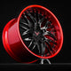 Gloss Black Spoke / Crystal Burgundy Barrel