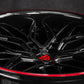 Custom 21x13 rear wheel angle for Corvette Z06 deep dish setup