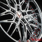 Deep concave profile of RVRN RV-T081 chrome forged wheel for Corvette C8 Stingray