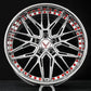 Chrome spoke detail of RV-T081 forged wheel for 2021 Corvette C8, showing premium craftsmanship.