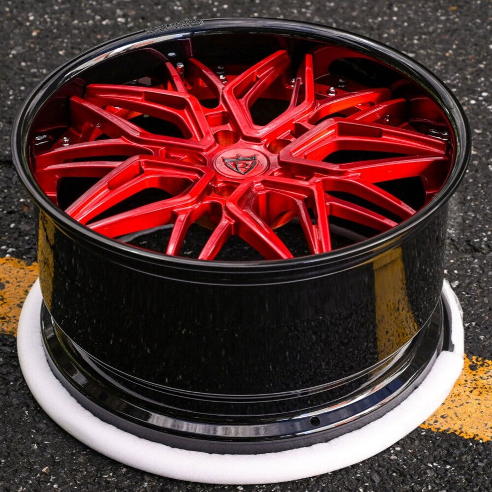 Deep dish forged wheel design RV-T081 on 2024 Corvette C8 Stingray