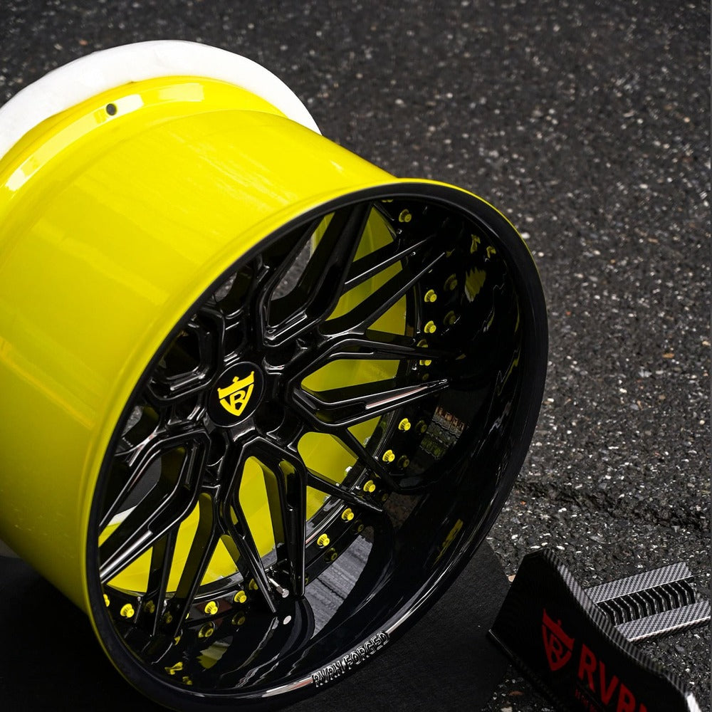 Detail of RV-T081 wheel on 2020 Corvette C8 Stingray
