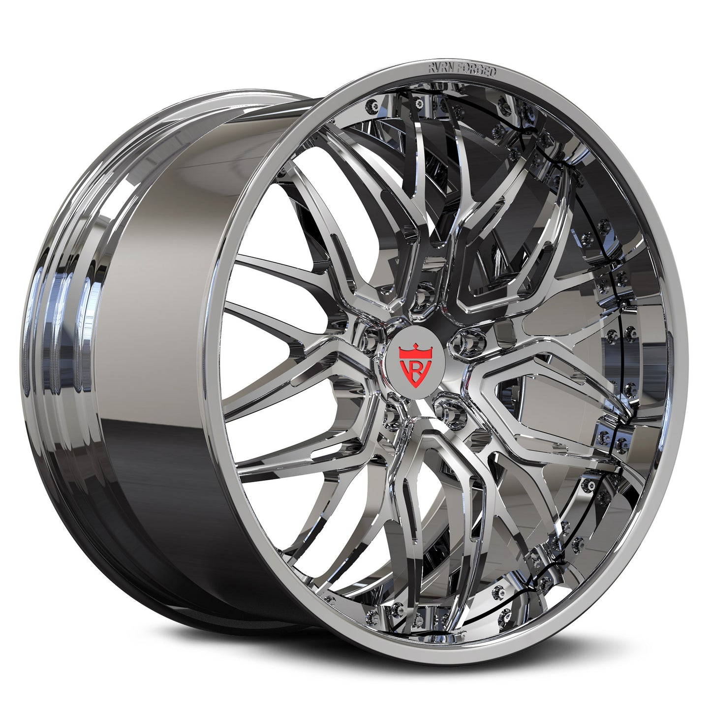 RV-T081 | 2015 Corvette C7 Z06 Gunmetal Deep Dish Wheels | Custom Forged 2-Piece 19x10/20x12.5 | RVRN Wheels