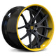 Carbon Fiber Spoke / Color-Matched Competition Yellow Tintcoat Metallic Inner Lip / Gloss Black Outer Barrel