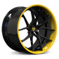 RV-DC24 | Custom Forged Corvette C8 Z06 / E-Ray Concave Wheels | 20x10, 21x13 Setup in Black and Yellow