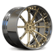 Chrome Barrel/Polished Fronze Gold Spoke