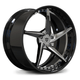 Chrome Spoke. Gloss Black Barrel. Black Screws