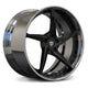 Gloss Black Spoke. Chrome Barrel. Black Screws