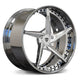 Polished Aluminum Spoke.Chrome Barrel. Black Screws