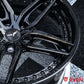 Blacked out Corvette mods featuring RV-DP03 forged 2-piece wheels, 19x10 front 20x12 rear deep lip design