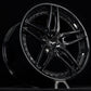 Aggressive Corvette wheel setup 20x12 +59MM deep lip Corvette wheels for 2008 C6 in gloss black