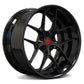 2016 Corvette C7 Z06 RV-DR08 All Gloss Black Deep Dish Custom Forged 2-Piece Wheels 19x10/20x12 - RVRN Wheels
