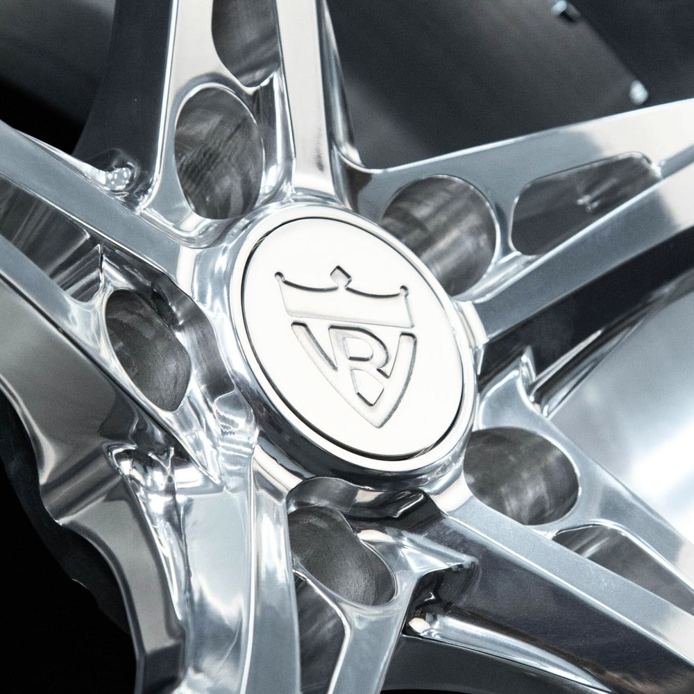 Side profile of RV-DV03 custom forged aluminum wheel, 20x11 for Corvette C8 Z51"