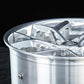 Polished aluminum finish detail of RV-DV03 wheels custom made for Corvette C8 Z51"