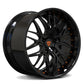 Black rims for Corvette c7, c8-RVRN Wheels-custom forged 2-piece deep lip 20inch wheels series, custom per order. 