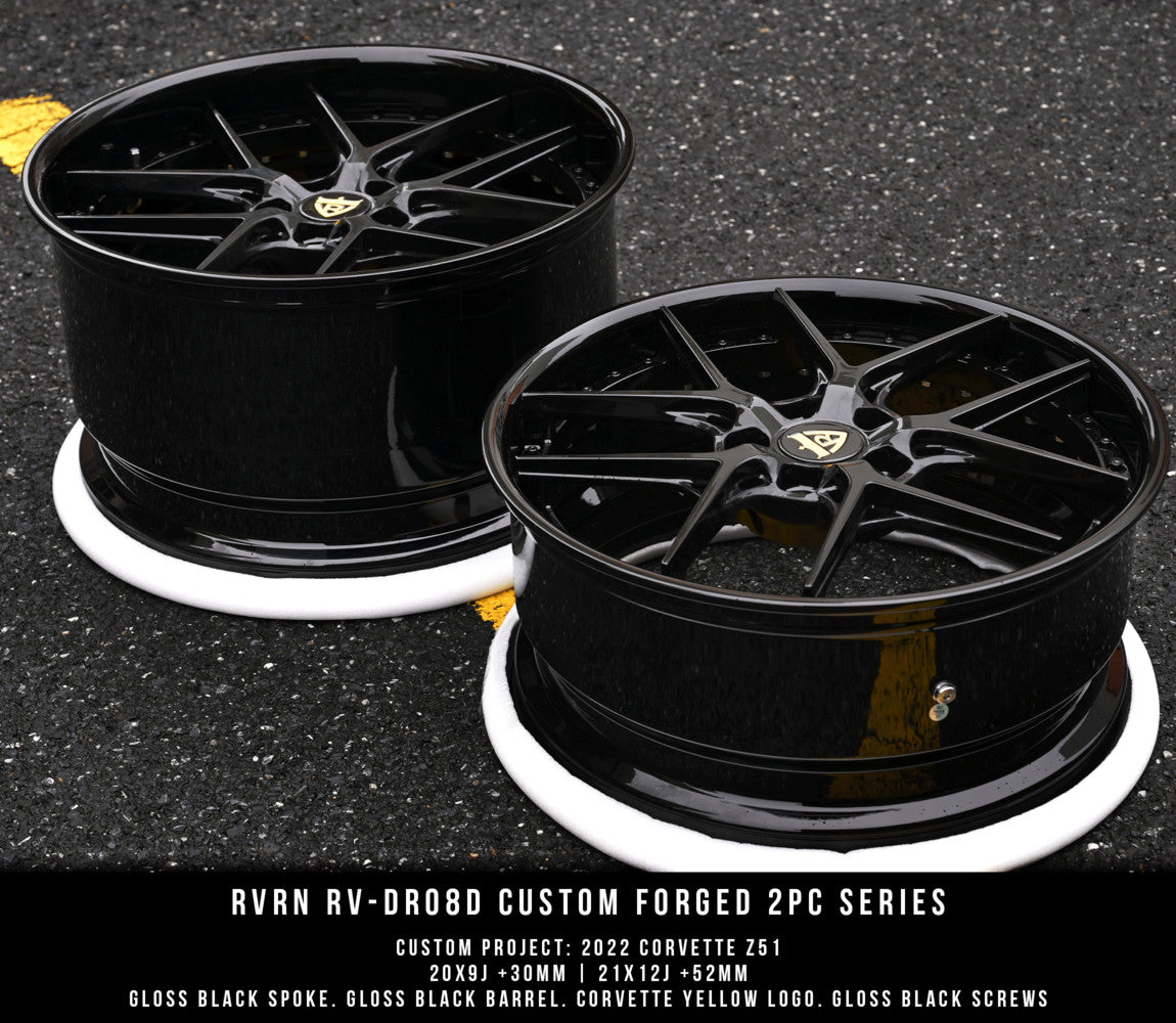 RV-DR08D | Custom Forged 2-Piece Corvette C8 Stingrary Wheels - RVRN Custom Forged Wheels